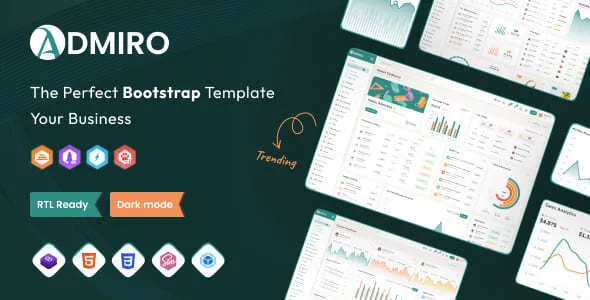 Download Admiro Bootstrap Admin Dashboard HTML Template