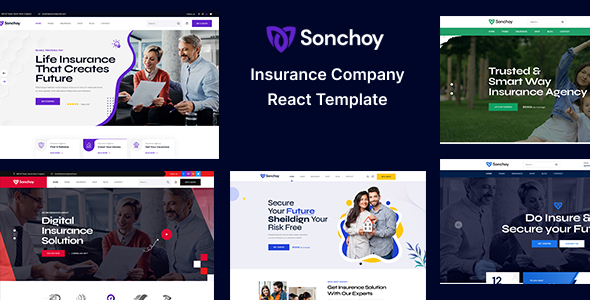 Download Sonchoy Insurance Company React Template
